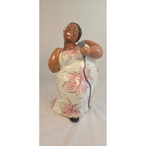 Clay Art Jazz Diva 13" Cookie Jar 2001 #8885 – Hand Painted StoneLite